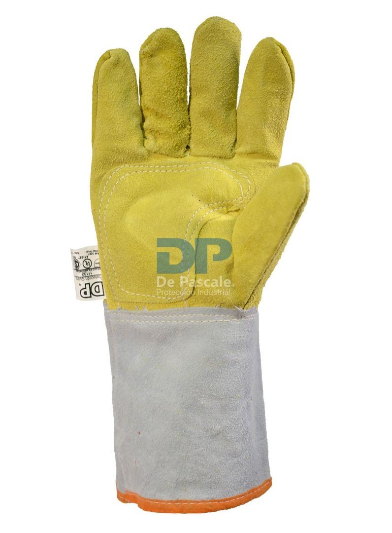 GUANTE DESCARNE AMARILLO PUÑO LARGO DE PASCALE